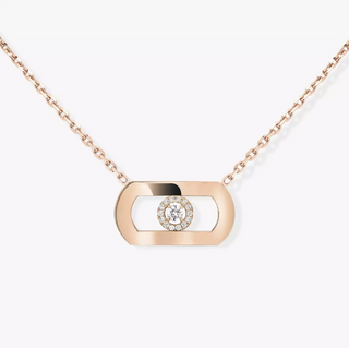 Messika 18K Rose Gold So Move Diamond Pendant Necklace