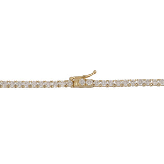 Estate 14K Gold Diamond Tennis Necklace