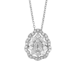 Tenenbaum Collection 18K White Gold Diamond Pendant Necklace