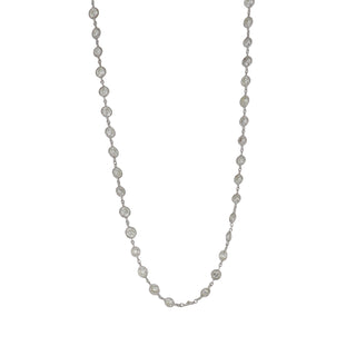 Estate Platinum Diamonds by the Yard Necklace