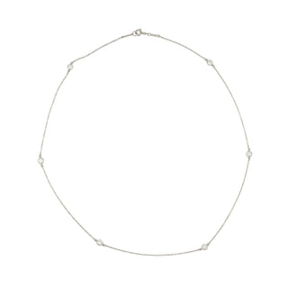 Estate Tiffany & Co. Platinum Elsa Peretti Diamonds by the Yard Necklace