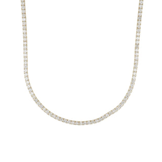 Estate 14K Gold Diamond Riviera Necklace