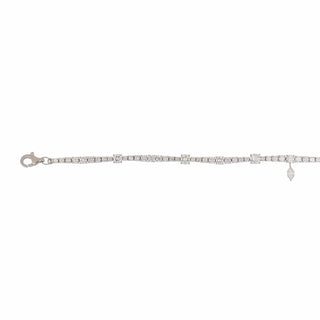 Estate 18K White Gold Diamond Choker Necklace