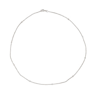 Tenenbaum Workshop 18K White Gold Diamonds by the Yard Necklace