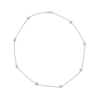 Tenenbaum 18K White Gold Diamond by the Yard Necklace