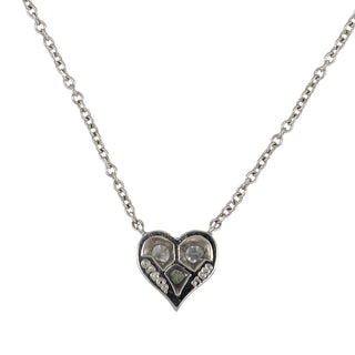 Estate Tiffany & Co. Platinum Diamond "Tiffany Hearts" Pendant Necklace