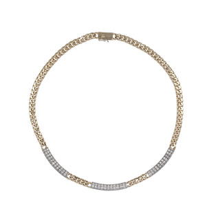 Vintage Cartier Diamond Cuban Link Necklace