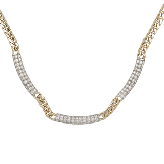 Vintage Cartier Diamond Cuban Link Necklace