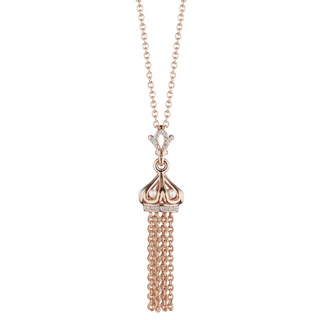 Verragio 18K Rose Gold Crown Tassel Pendant