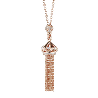 Verragio 18K Rose Gold Crown Tassel Pendant