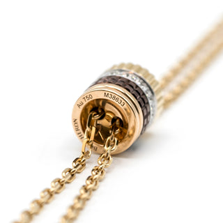 Estate Boucheron 18K Gold Quatre Classique Lariat Necklace with Diamonds