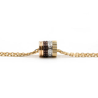 Estate Boucheron 18K Gold Quatre Classique Lariat Necklace with Diamonds
