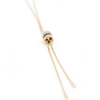 Estate Boucheron 18K Gold Quatre Classique Lariat Necklace with Diamonds