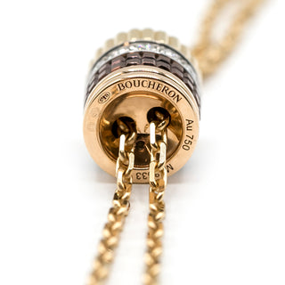 Estate Boucheron 18K Gold Quatre Classique Lariat Necklace with Diamonds