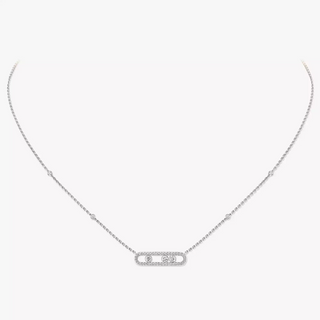 Messika 18K White Gold Baby Move Pave Pendant