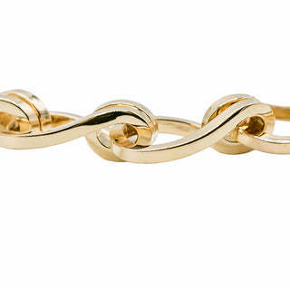 Seaman Schepps 22K Gold Daytona Necklace with Diamond Links