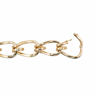 Seaman Schepps 22K Gold Daytona Necklace with Diamond Links