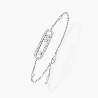 Messika 18K White Gold Baby Move Pavé Diamond Bracelet