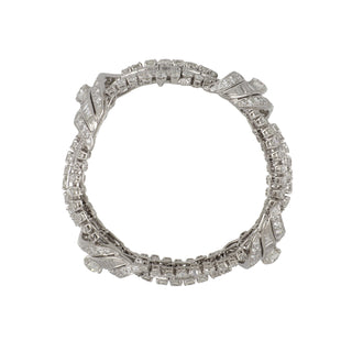 Vintage/Estate White Platinum Diamonds Link Bracelet