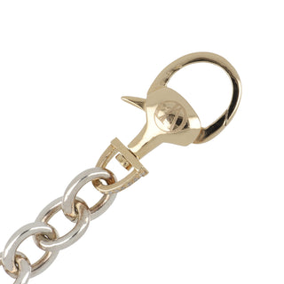 Vincent Peach Silver Link Stirrup Bracelet