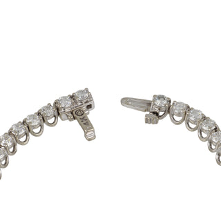 Estate 14K White Gold Diamond Line Bracelet