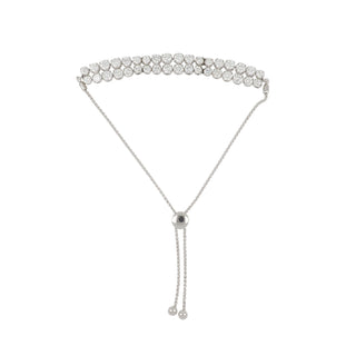 Estate Diamond Double Line Adjustable Bracelet