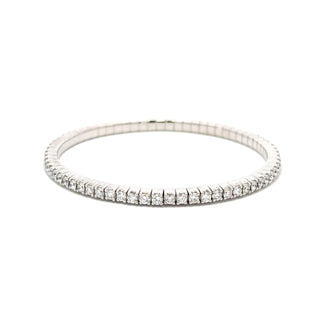 Antonio Papini 18K Gold Diamond Stretch Bracelet