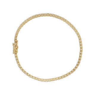 18K Gold Diamond Line Bracelet