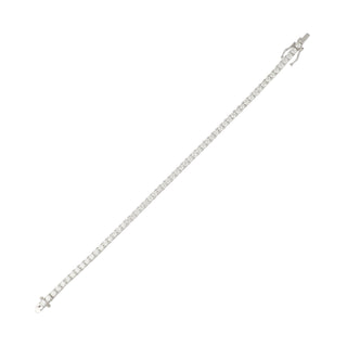 18K White Gold Diamond Line Bracelet