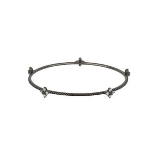 Estate Cynthia Bach Diamond Fleurette Bangle Bracelet