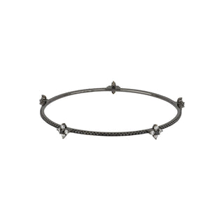 Estate Cynthia Bach Diamond Fleurette Bangle Bracelet