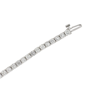 18K White Gold Diamond Line Bracelet