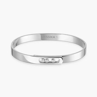 Messika Move Noa 18K White Gold Diamond Bangle Bracelet