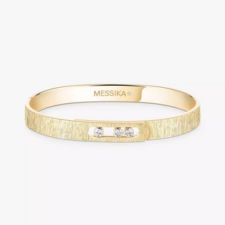 Messika Move Noa Ciselé 18K Gold Diamond Bangle Bracelet