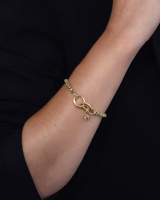 Oscar Heyman 18K Bezel-Set Diamond Link Bracelet