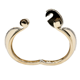 Retro 1940s 18K Gold Single-Cut Diamond Bangle