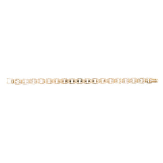 Estate David Yurman 18K Gold Diamond Link Bracelet