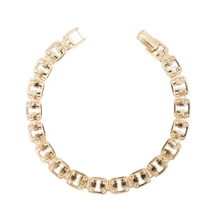 Estate David Yurman 18K Gold Diamond Link Bracelet