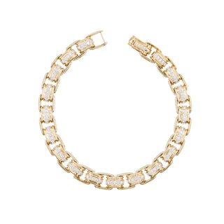 Estate David Yurman 18K Gold Diamond Link Bracelet