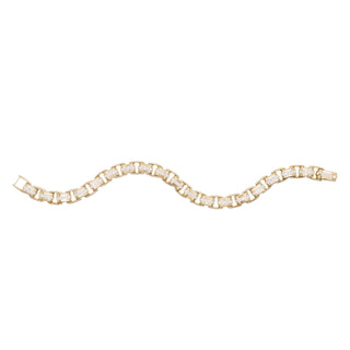 Estate David Yurman 18K Gold Diamond Link Bracelet