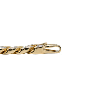 Estate David Yurman 18K Gold Diamond Curb Chain Bracelet