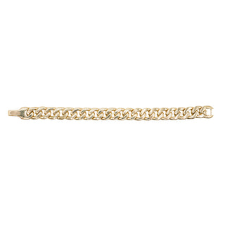 Estate David Yurman 18K Gold Diamond Curb Chain Bracelet