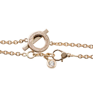 Estate Hermes 18K Rose Gold Finesse Diamond Bracelet