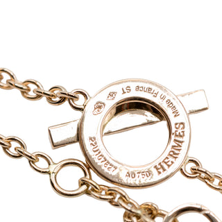 Estate Hermes 18K Rose Gold Finesse Diamond Bracelet