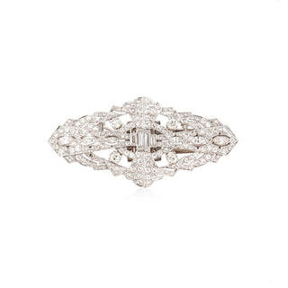 Art Deco Platinum Diamond Brooch