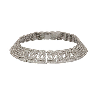 Cartier 18K White Gold Double C Diamond Jewelry Suite