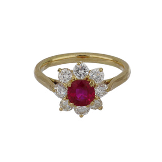 Tenenbaum Workshop Ruby & Diamond Cluster Ring