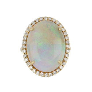 Tenenbaum 18K Gold Cabochon Opal Ring