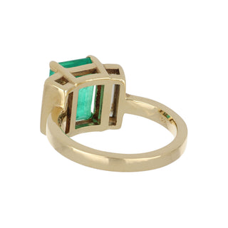 Tenenbaum Workshop 18K Gold Emerald Ring with Diamonds