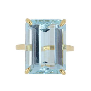 Tenenbaum 18K Gold Aquamarine Ring